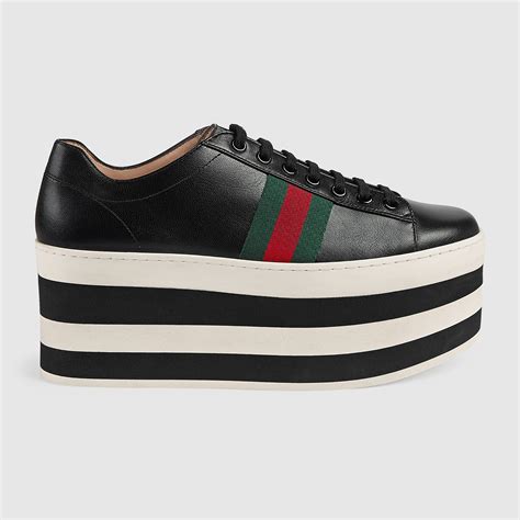 gucci high platform sneakers|Gucci platform sneakers sale.